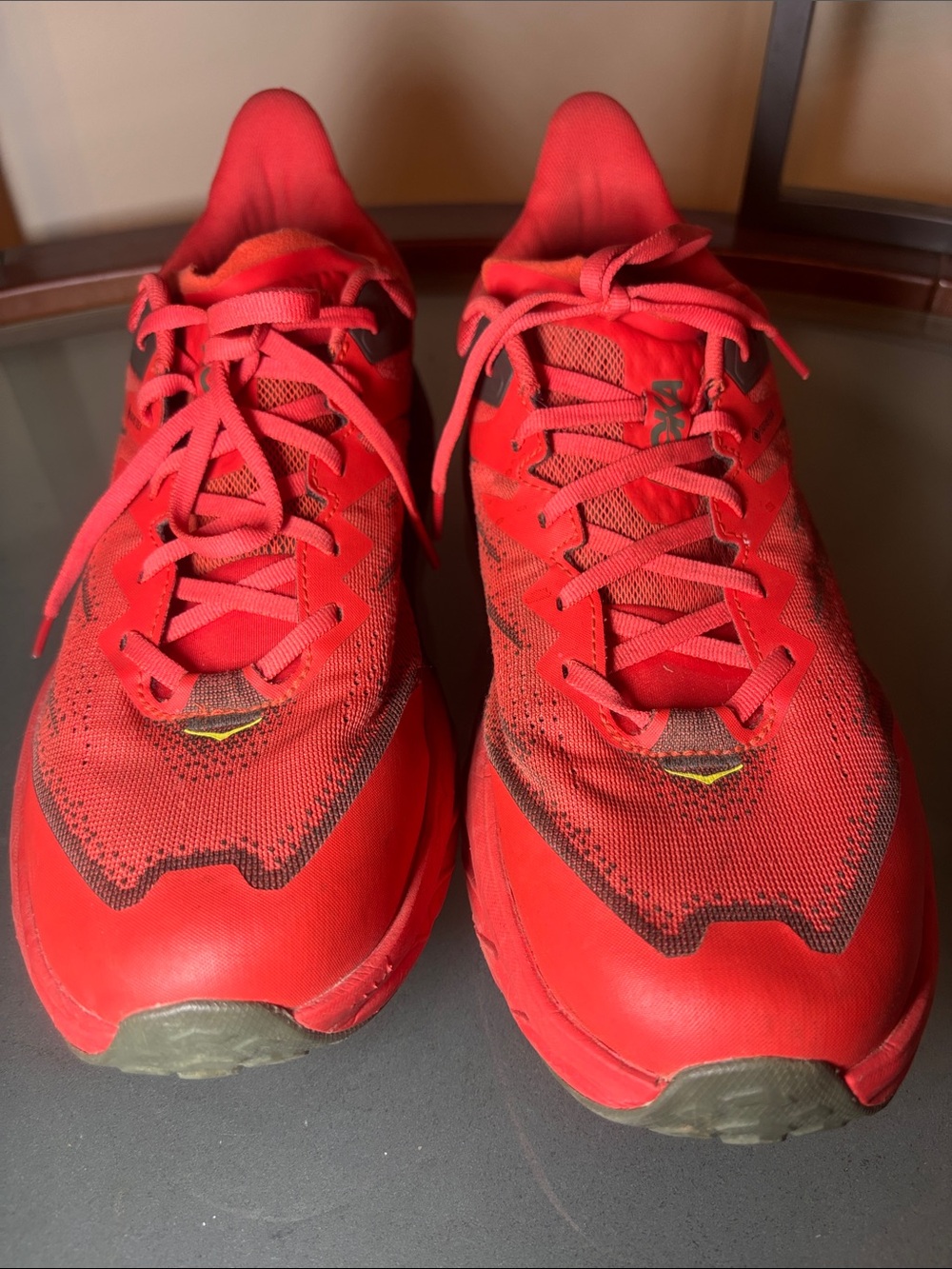 Red Hoka Speedgoat5 Running Shoes - Picture 9 of 11